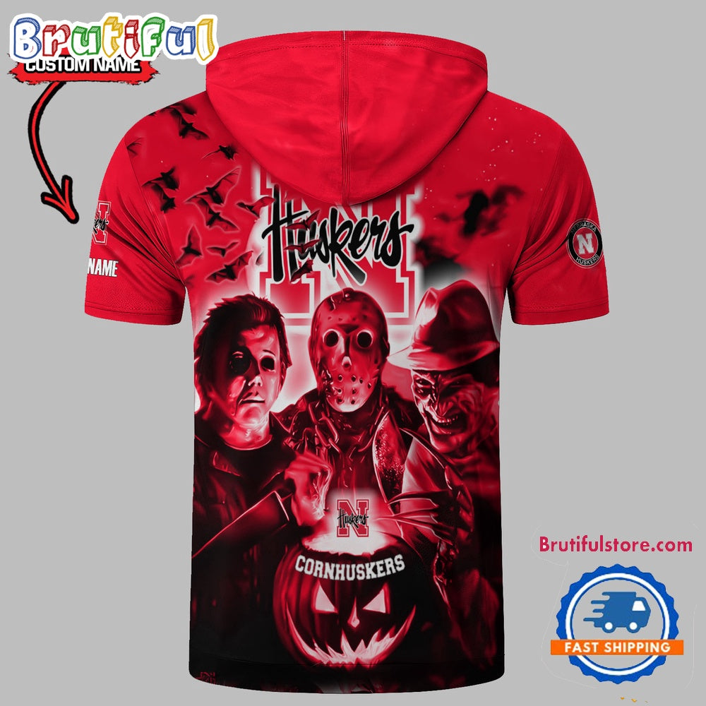 Nebraska Cornhuskers Horror Characters Essential Halloween Sleeveless Hoodie