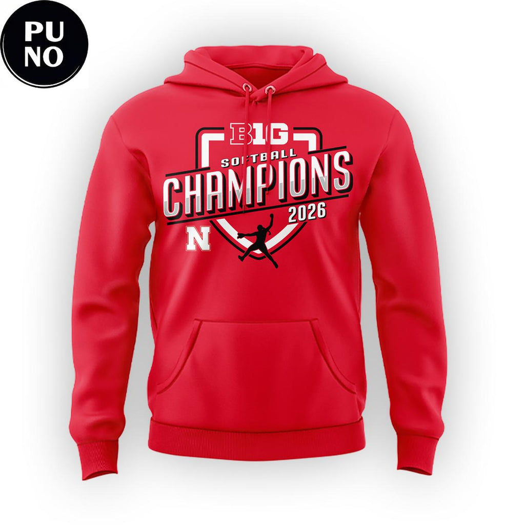 Nebraska Cornhuskers Softball 2026 Big Ten Regular Season Champions Hoodie Shirt