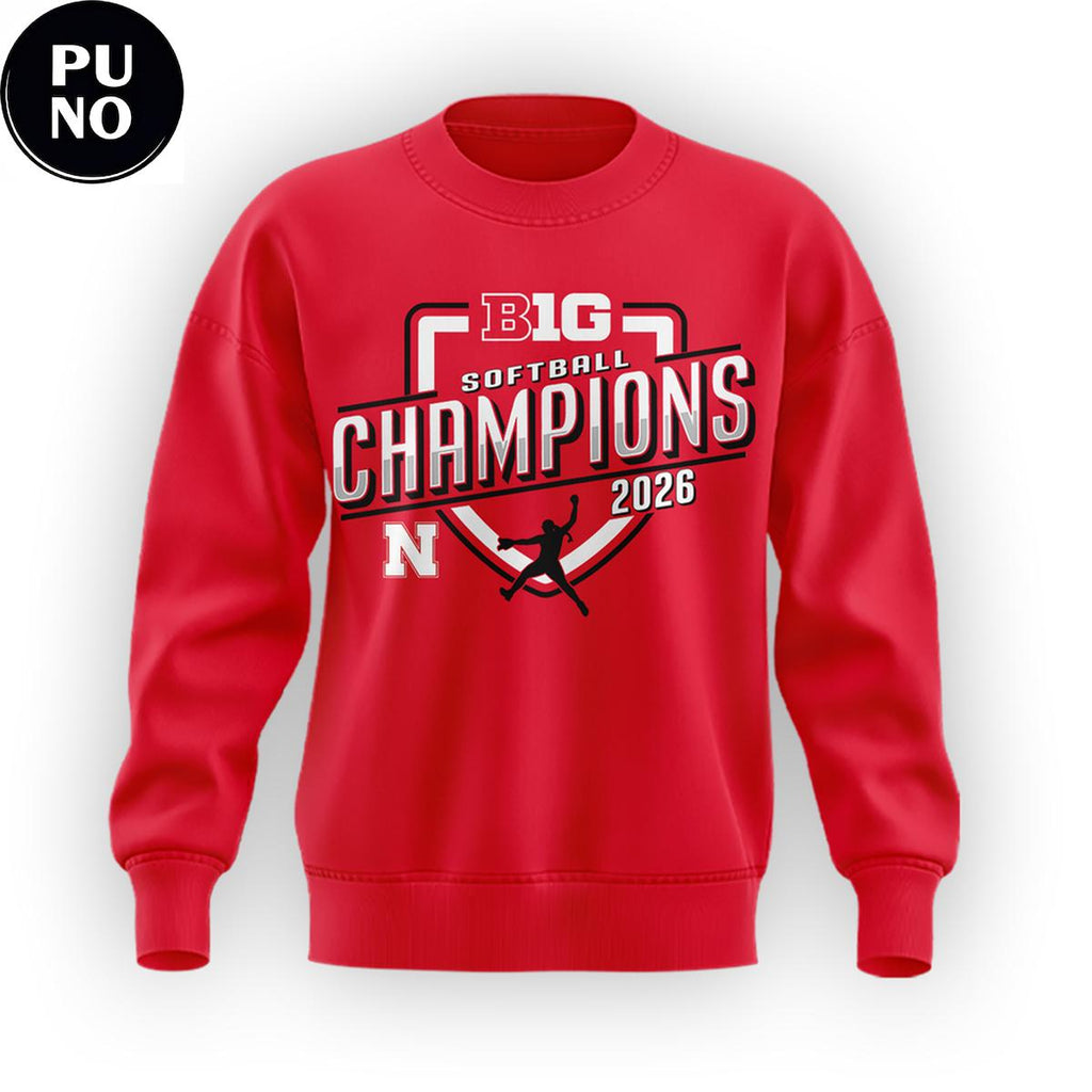Nebraska Cornhuskers Softball 2026 Big Ten Regular Season Champions Hoodie Shirt