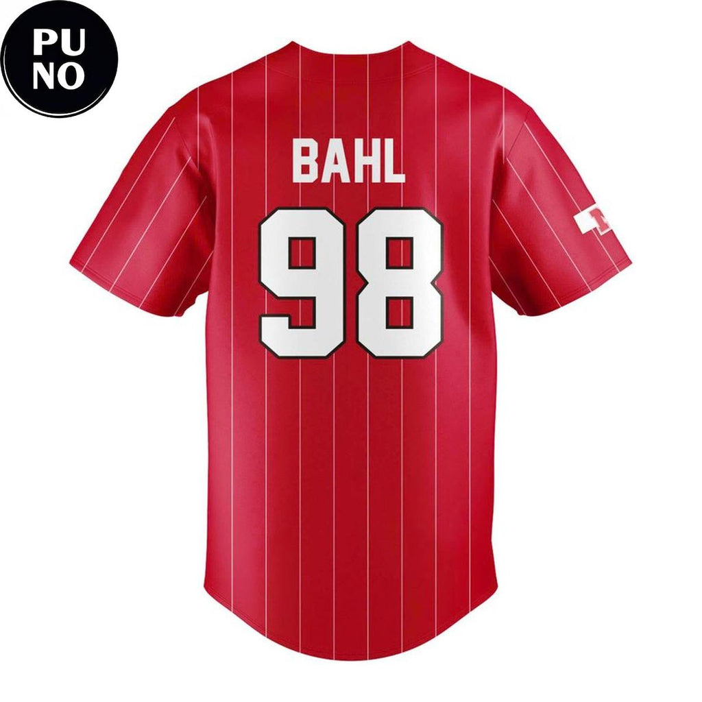Nebraska Cornhuskers Softball 2026 Jordyn Bahl #98 Baseball Jersey