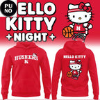 Nebraska Cornhuskers x Hello Kitty Red 2026 Hoodie T-Shirt