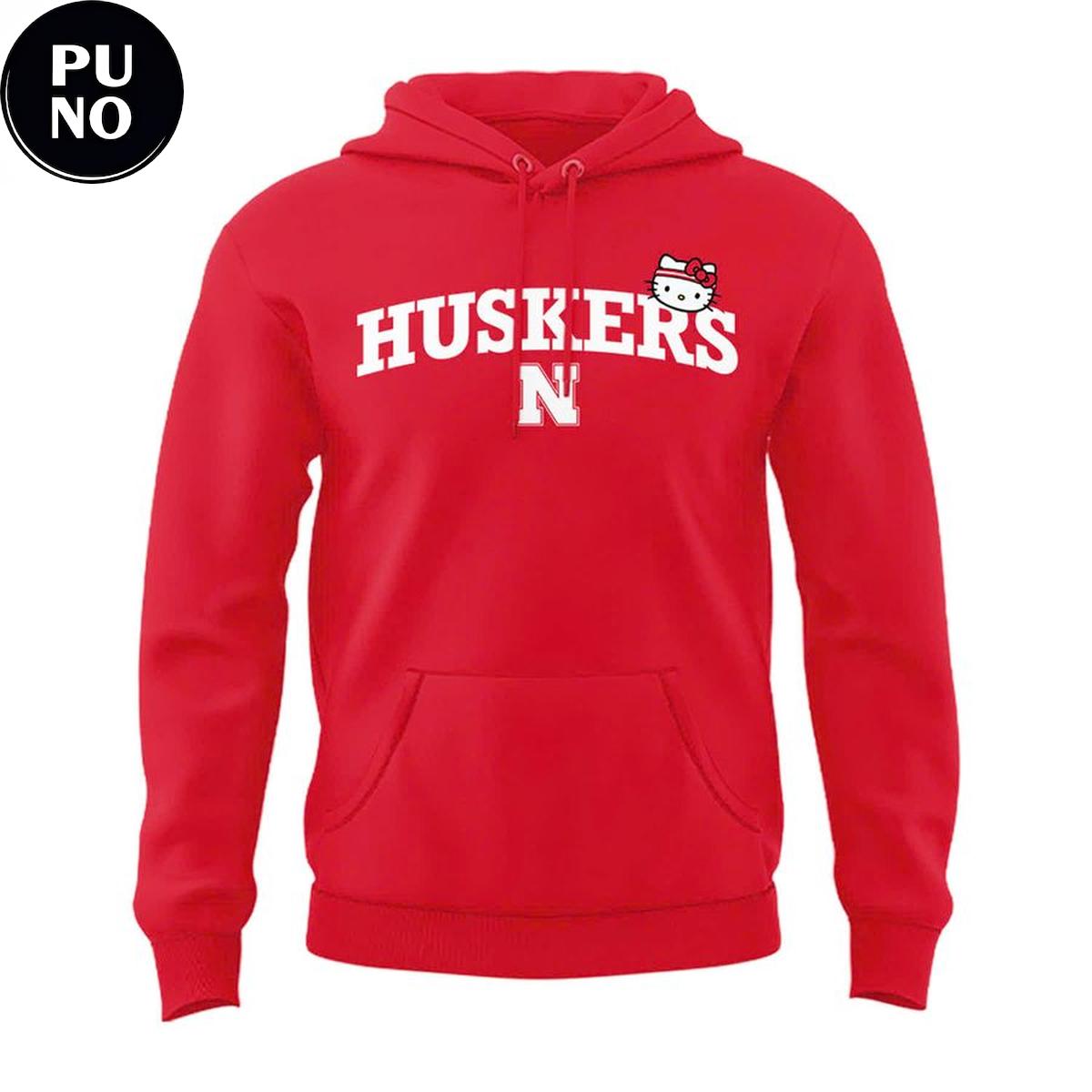 Nebraska Cornhuskers x Hello Kitty Red 2026 Hoodie T-Shirt
