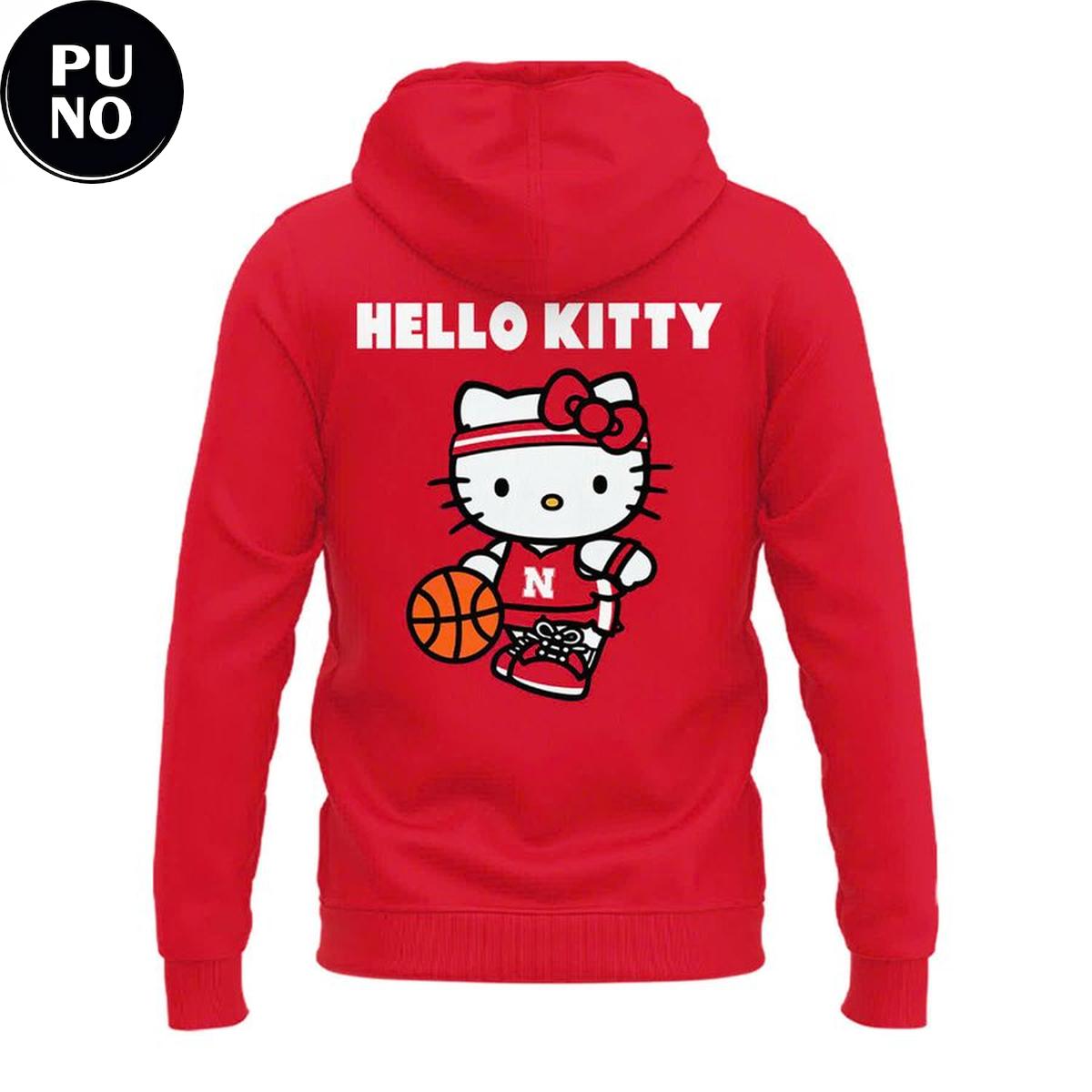 Nebraska Cornhuskers x Hello Kitty Red 2026 Hoodie T-Shirt