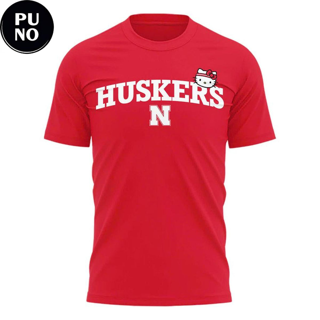 Nebraska Cornhuskers x Hello Kitty Red 2026 Hoodie T-Shirt