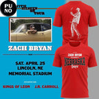 Nebraska Huskers x Zach Bryan With Heaven Tour 2026 Hoodie T-Shirt