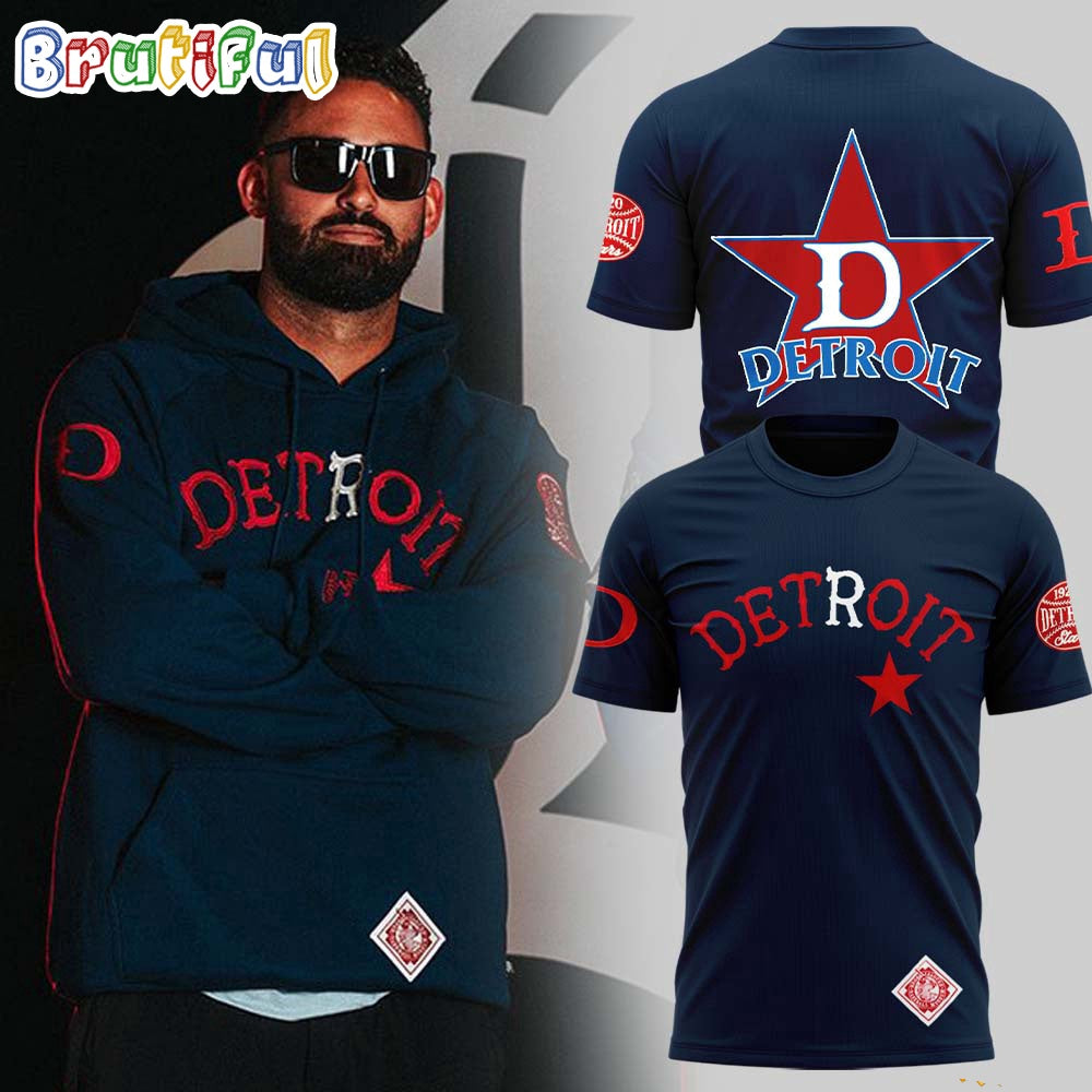 Negro Leagues Heritage Detroit Tigers Stars Hoodie T-Shirt
