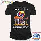 Never Underestimate An Old Man Who Listens To Rock Grateful Dead 2024 T Shirt
