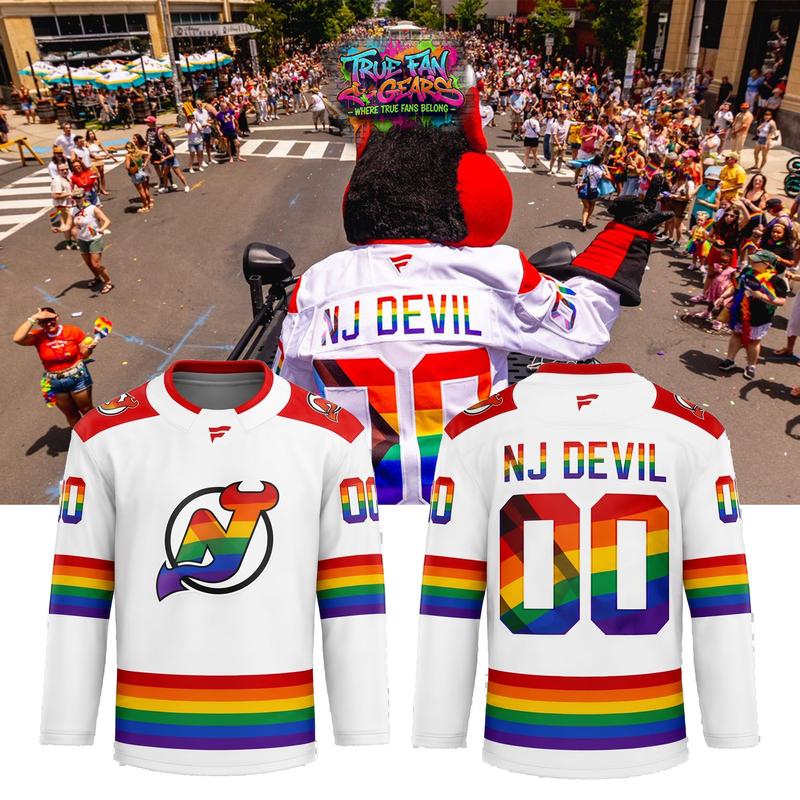 New Devil Jersey x Pride Month 2026 Limited Edition Hockey Jersey