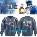 New England Patriots 2025 Rivalries Nor’Easter Storm Blue Sweatshirt