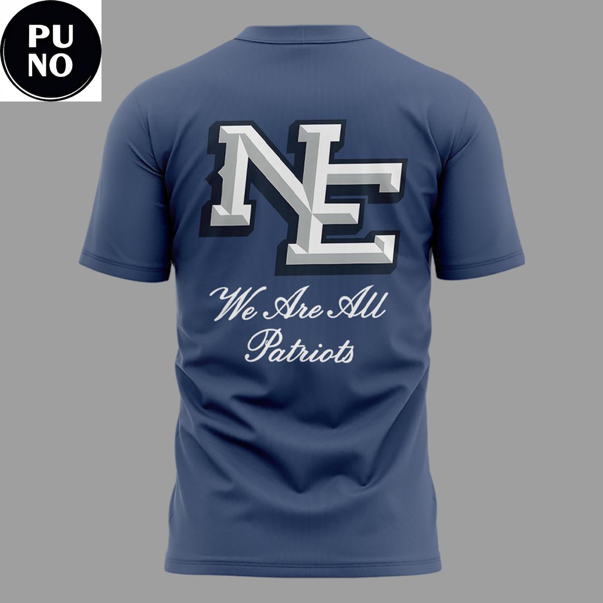 New England Patriots 2026 We Are All Patriots Custom Name Hoodie