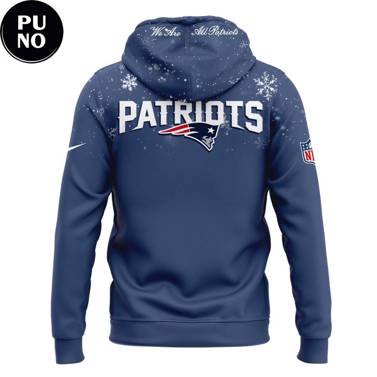 New England Patriots 2026 We Are All Patriots Snow Hoodie
