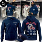 New England Patriots 3x Super Bowl Champions Hoodie Shirt
