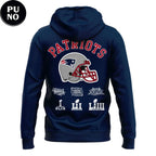New England Patriots 3x Super Bowl Champions Hoodie Shirt