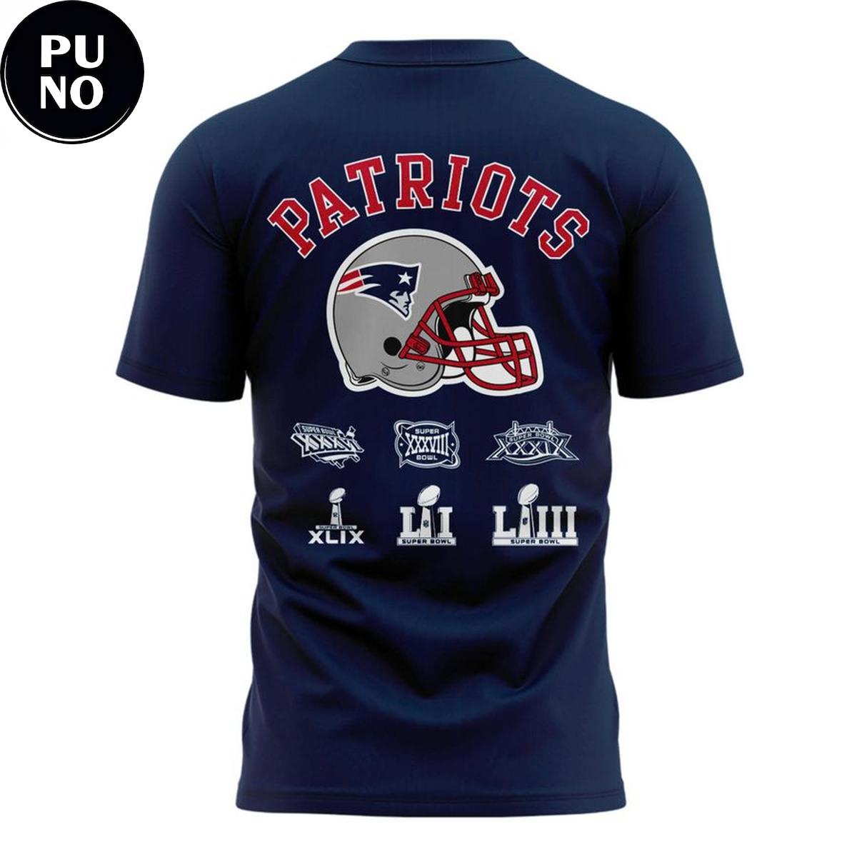 New England Patriots 3x Super Bowl Champions Hoodie Shirt