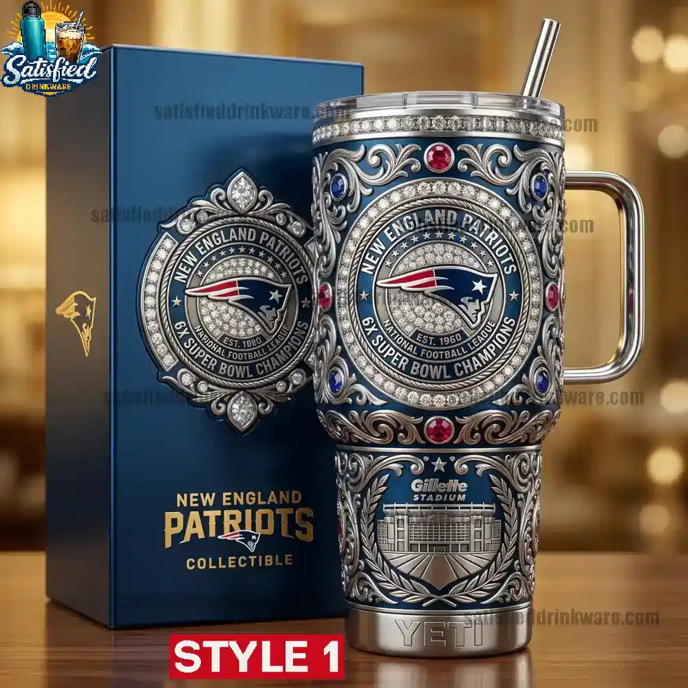 New England Patriots 40oz Collector Edition Tumbler