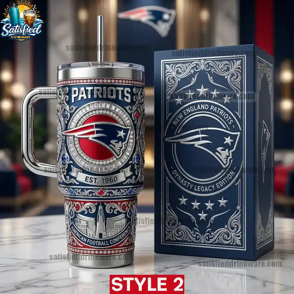 New England Patriots 40oz Collector Edition Tumbler