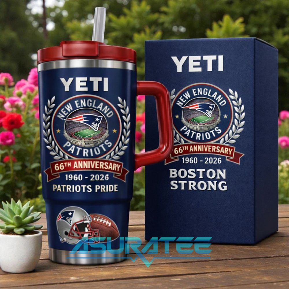 New England Patriots 66th Anniversary Limited Edition YETI Tumbler