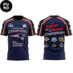 New England Patriots 7 Times Super Bowl Champions Hoodie T-Shirt