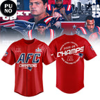 New England Patriots AFC Champions 25-26 Baseball Jersey