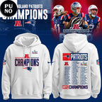 New England Patriots AFC Champions Super Bowl LX Hoodie T-Shirt