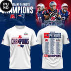 New England Patriots AFC Champions Super Bowl LX Hoodie T-Shirt
