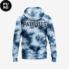 New England Patriots Blue Tie-Dye Pattern Hoodie Shirt