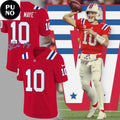 New England Patriots Drake Maye #10 Football Jersey
