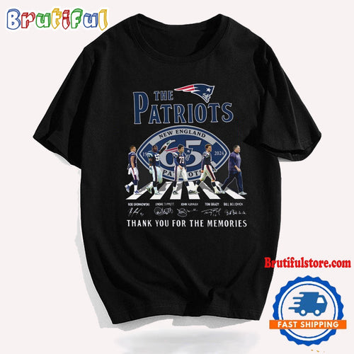 New England Patriots Go On The Road Team Player Signature T Shirt