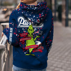 Custom NFL New England Patriots Hoodie Leggings The Grinch Hoodie Rock Paper Scissors Throat Punch I Win