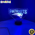 New England Patriots Night Light 3D LED Lamp For Football Fans