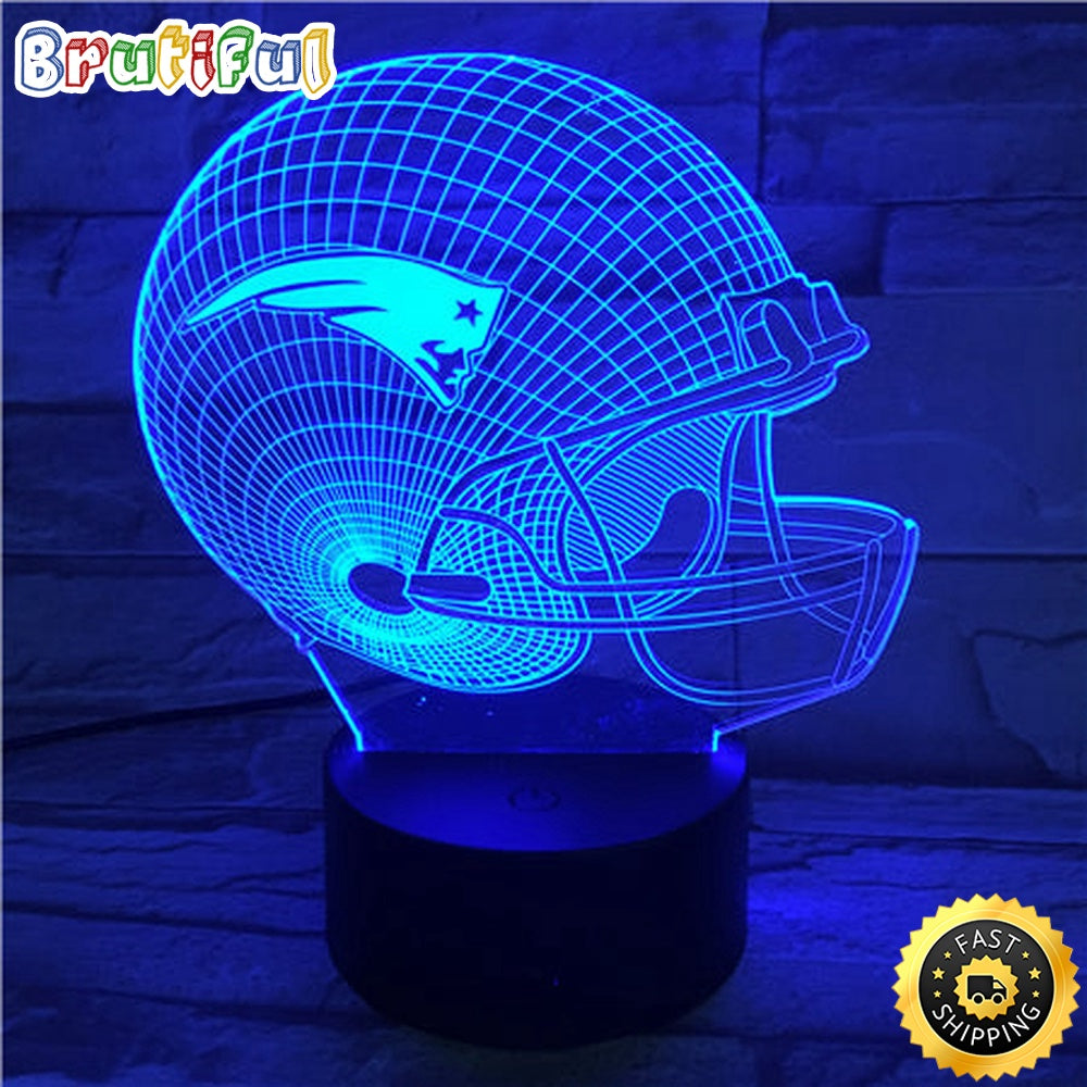 New England Patriots Night Light Sports 3D Illusion LED Lamp