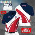New England Patriots Polo Shirt Custom Name Football Polo Shirts