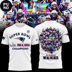 New England Patriots Super Bowl LX Champions 2026 Hoodie T-Shirt