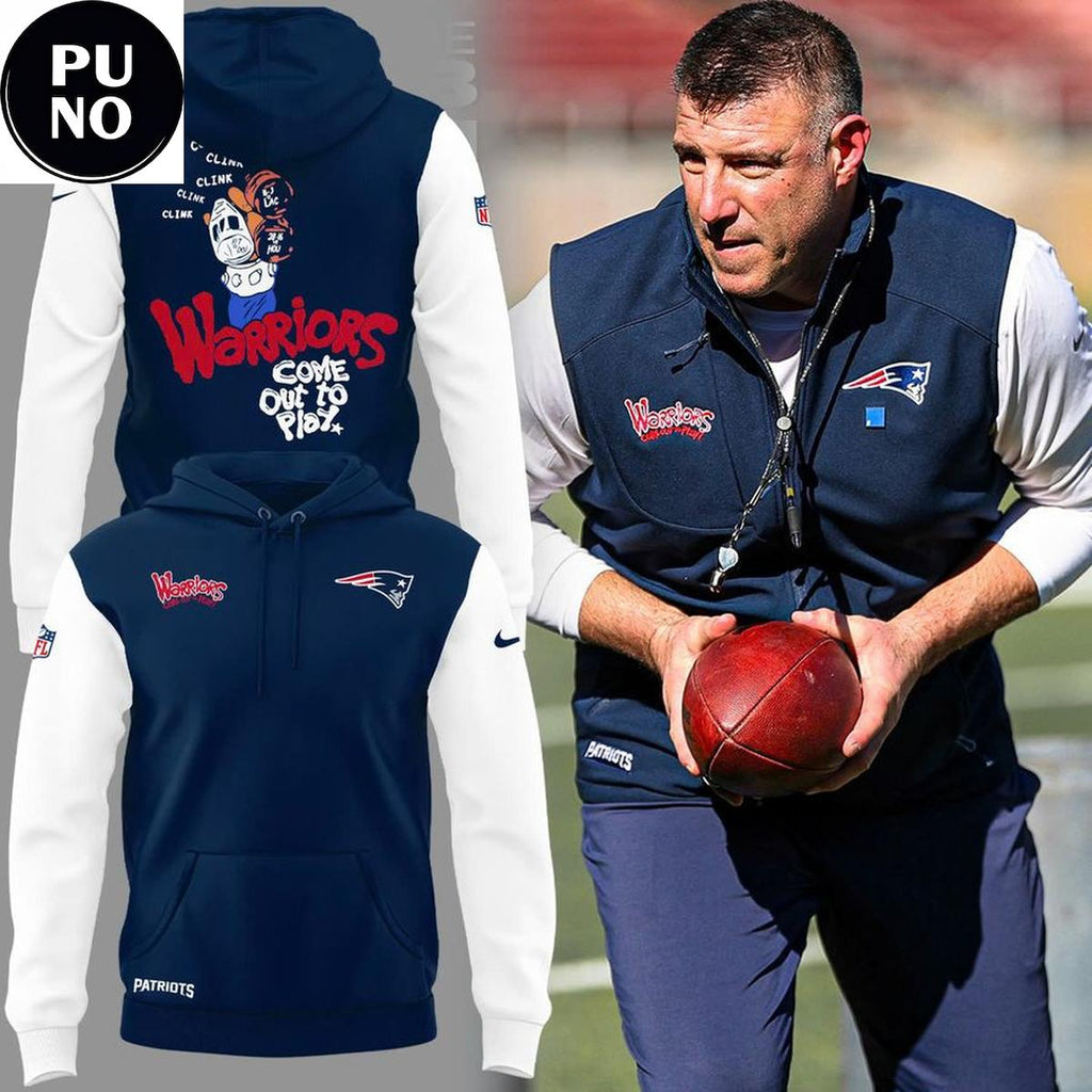 New England Patriots Warriors Come Out to Play 2026 Hoodie