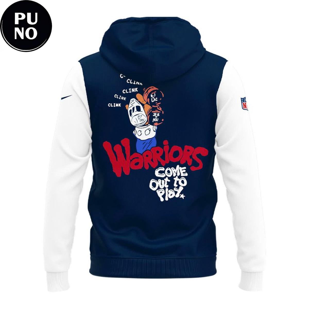 New England Patriots Warriors Come Out to Play 2026 Hoodie
