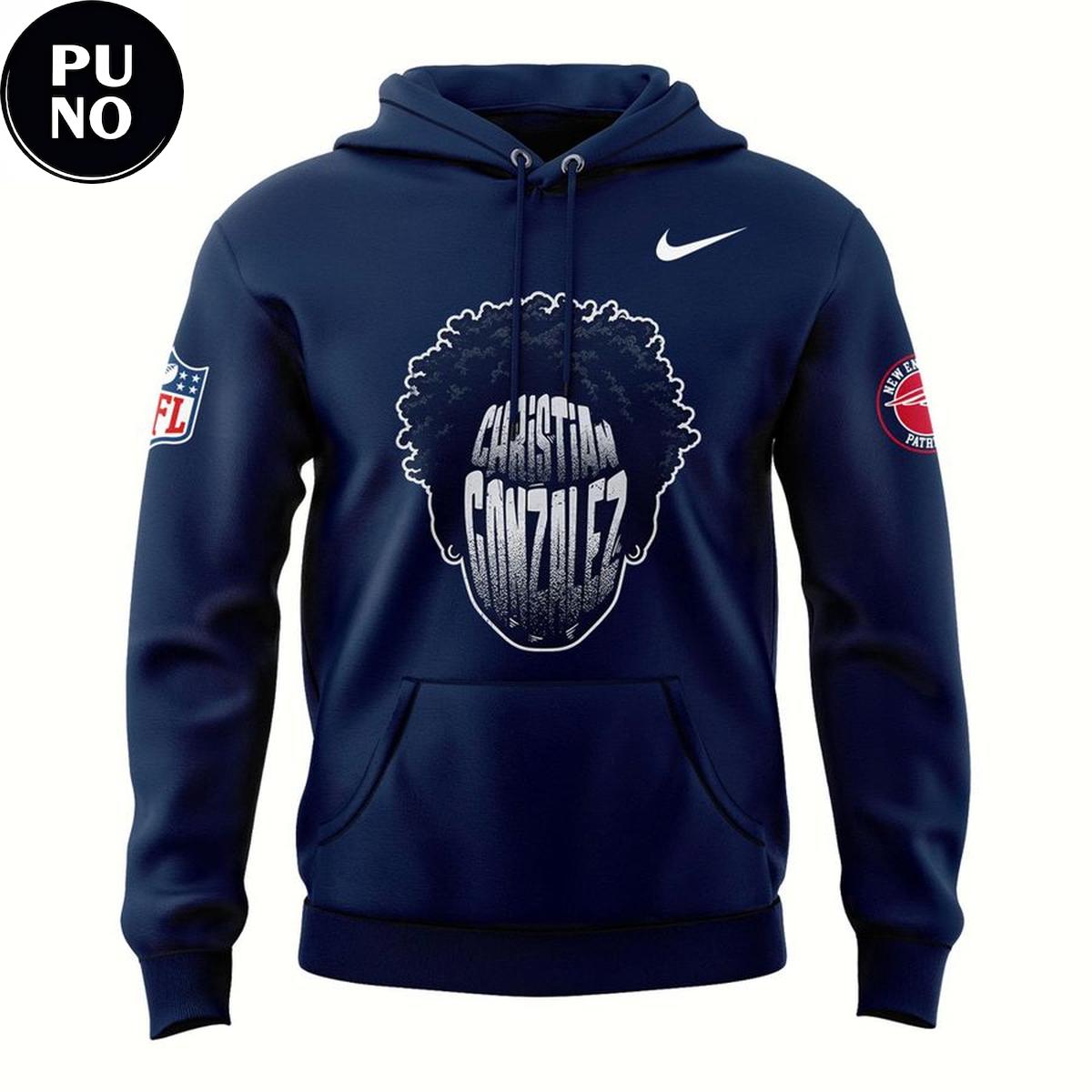 New England Patriots x Christian “Gonzo” Gonzalez 2026 Hoodie T-Shirt