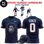 New England Patriots x Christian “Gonzo” Gonzalez 2026 Hoodie T-Shirt