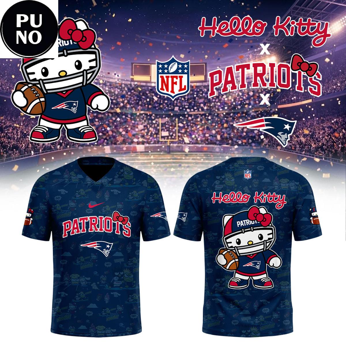 New England Patriots x Hello Kitty Night 2026 Football Jersey