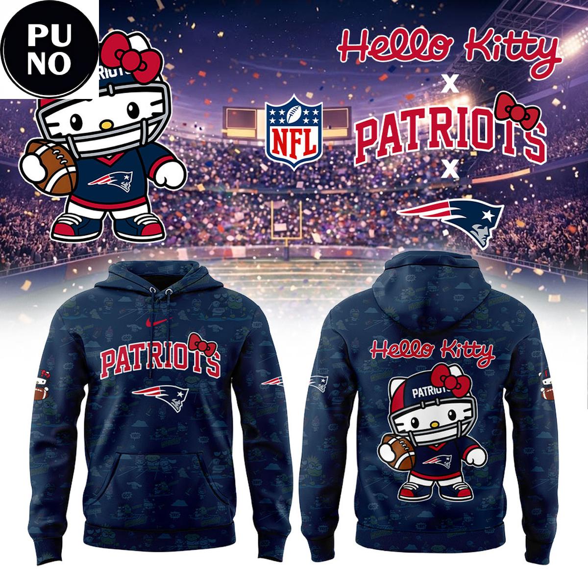 New England Patriots x Hello Kitty Night 2026 Hoodie