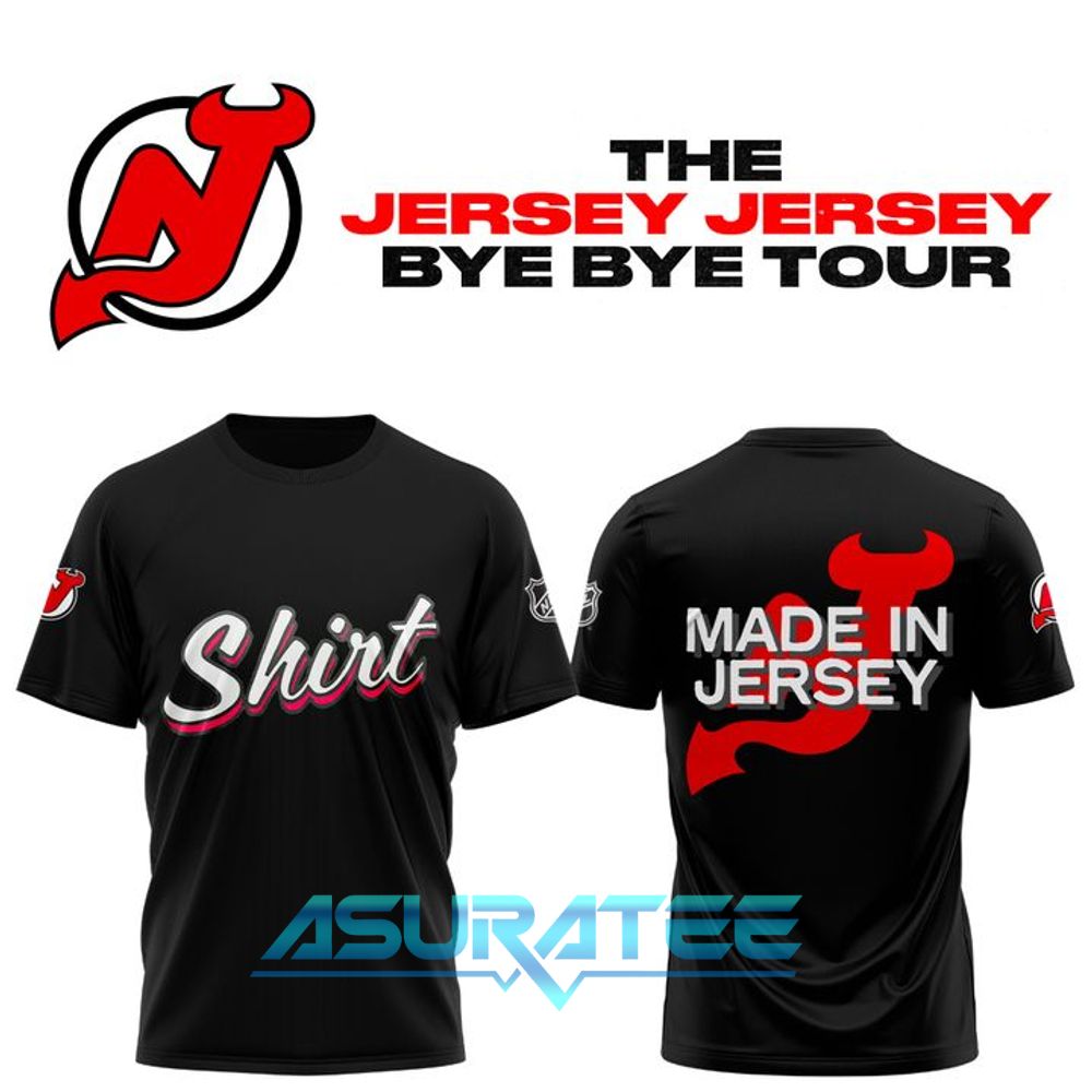 New Jersey Devils “Shirt Shirt” Jersey Jersey Bye Bye Tour Shirt