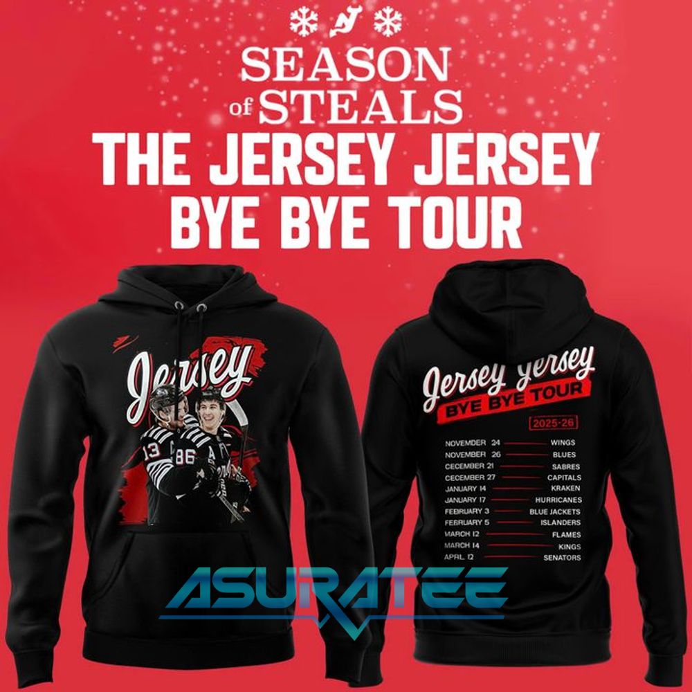 New Jersey Devils The Jersey Jersey Bye Bye Tour Hoodie