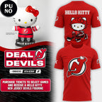 New Jersey Devils x Hello Kitty Night 2026 Hoodie T-Shirt