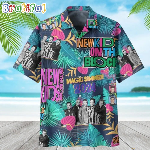 New Kids On The Block Band Summer Hawaiian Shirt
