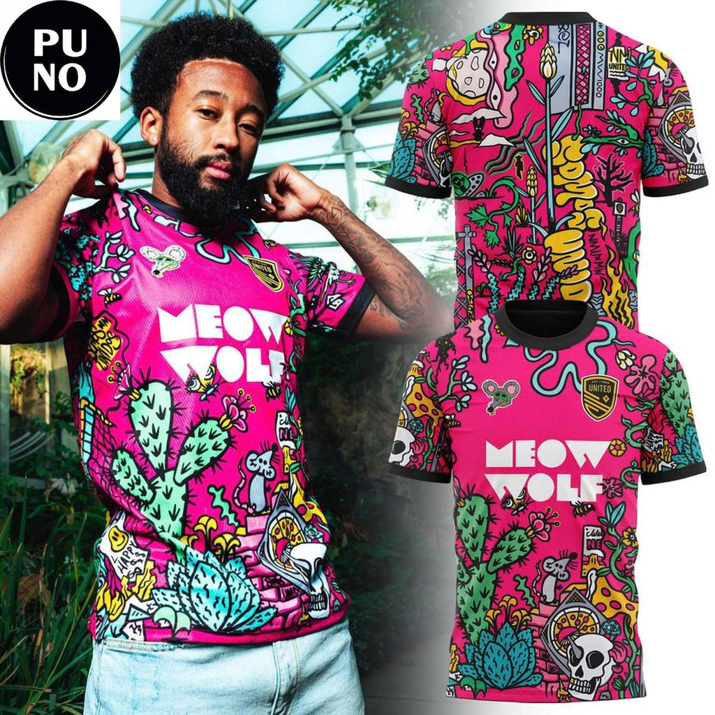 New Mexico United Soccer x Meow Wolf 2026 Doodle Art Personalized Shirt