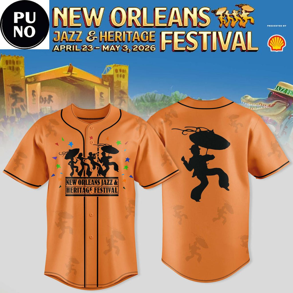 New Orleans Jazz Heritage Festival 2026 Baseball Jersey