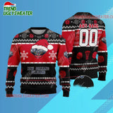 Personalized New Orleans Pelicans Snowy Howl Ugly Christmas Sweater