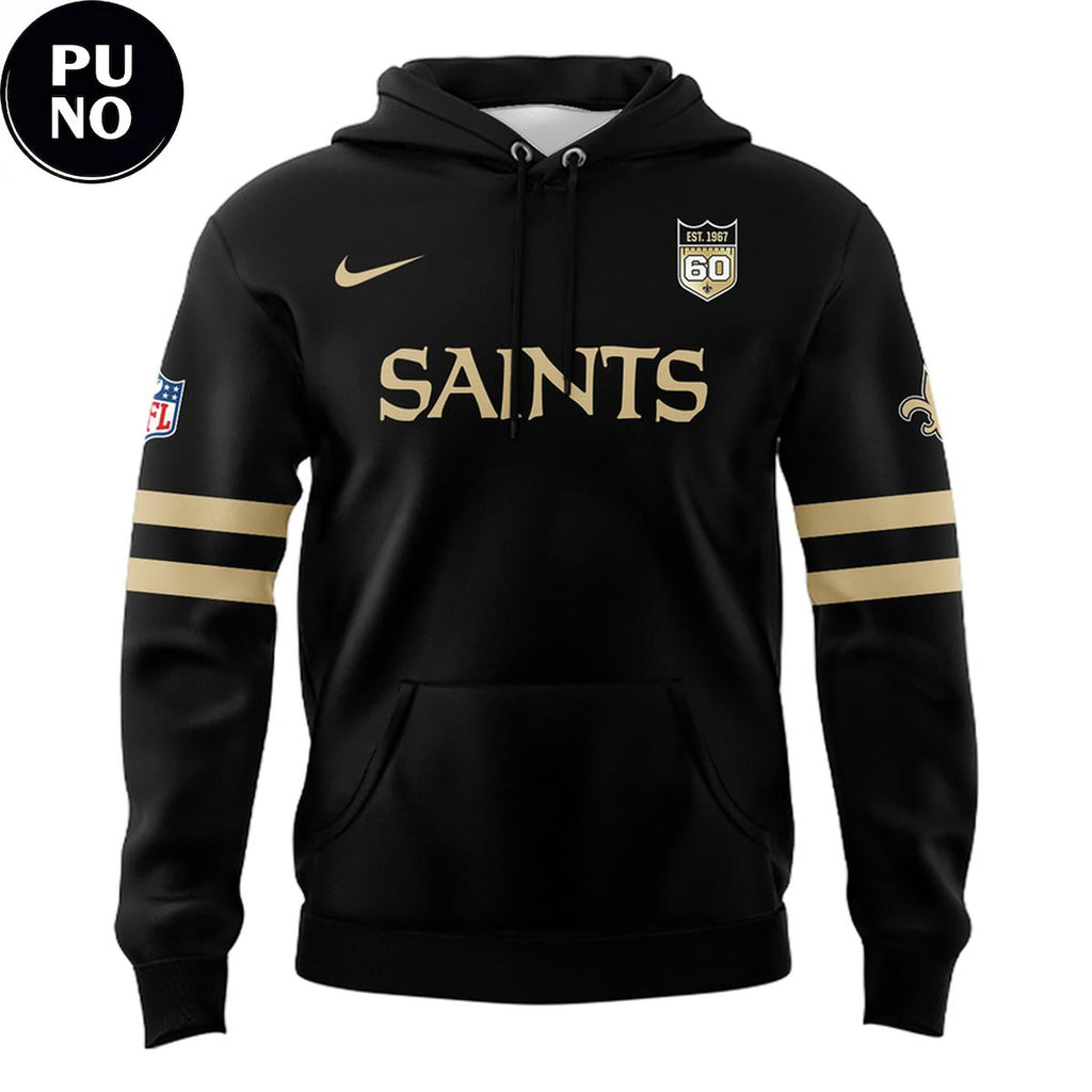 New Orleans Saints 2026 Anniversary 60 Years Hoodie T-Shirt