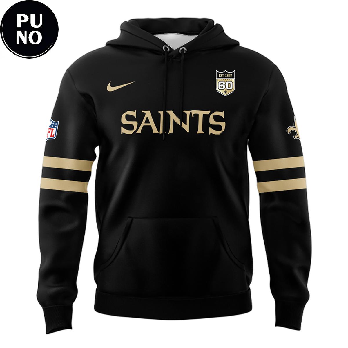 New Orleans Saints 2026 Anniversary 60 Years Hoodie T-Shirt