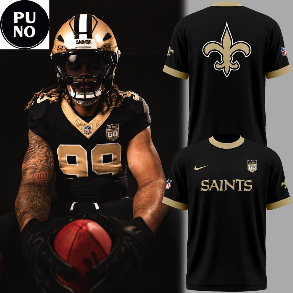 New Orleans Saints 2026 Anniversary 60 Years Hoodie T-Shirt