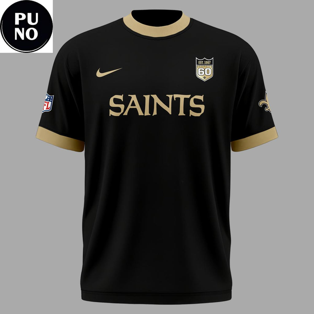 New Orleans Saints 2026 Anniversary 60 Years Hoodie T-Shirt